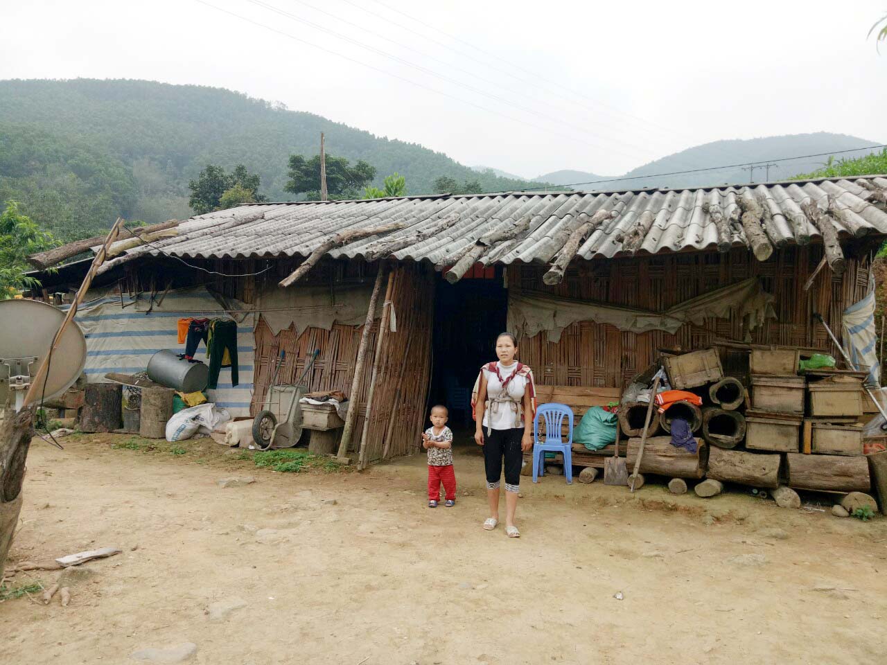 Nhà của vợ chồng Tằng A Sám, thôn Khe Vè, xã Phong Dụ, huyện Tiên Yên