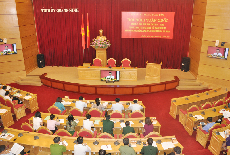 hội nghị trực tuyến toàn quốc sơ kết 1 năm thực hiện Chỉ thị 05-CT/TW của Bộ Chính trị về đẩy mạnh học tập và làm theo tư tưởng, đạo đức, phong cách Hồ Chí Minh 