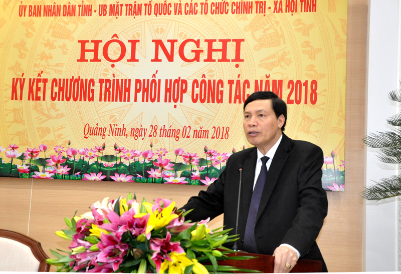 Đồng chí Nguyễn Đức Long, Phó Bí thư Tỉnh ủy, Chủ tịch UBND tỉnh phát biểu chỉ đạo tại Hội nghị.