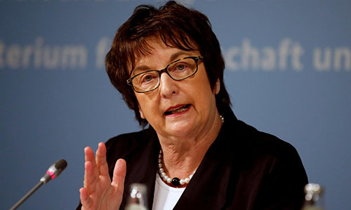 Bà Zypries, Bộ trưởng kinh tế Đức. Ảnh: Reuters.
