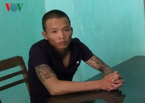 Võ Văn Toàn đang bị tạm giữ tại cơ quan công an huyện Kông Chro vì hành vi cưỡng đoạt tiền của người buôn dưa hấu.