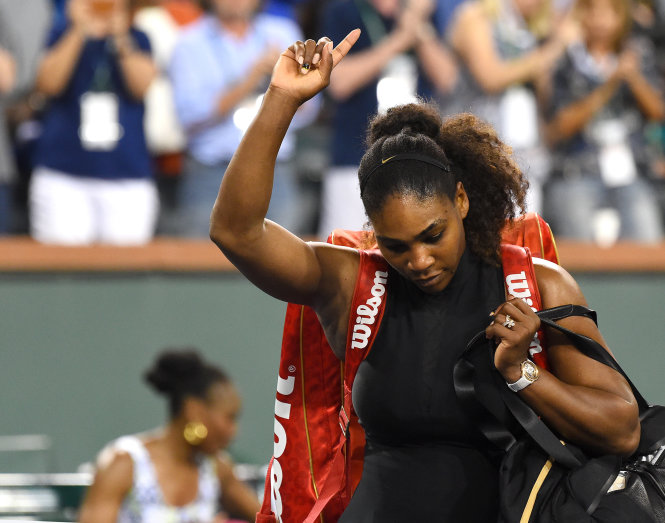  Serena bị chị gái Venus loại khỏi Giải quần vợt Indian Wells. Ảnh: REUTERS