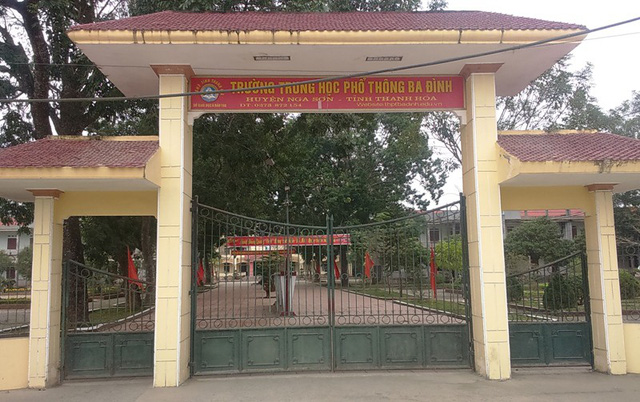 Trường THPT Ba Đình (huyện Nga Sơn, Thanh Hóa). Ảnh: dantri.com.vn