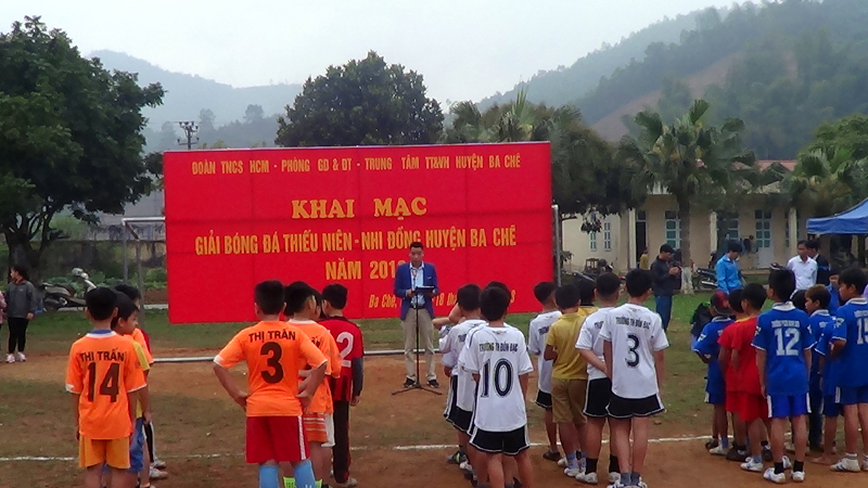 Giải bóng đá Thiếu niên - Nhi đồng huyện Ba Chẽ chính thức được khôi phục sau thời gian dài không tổ chức.