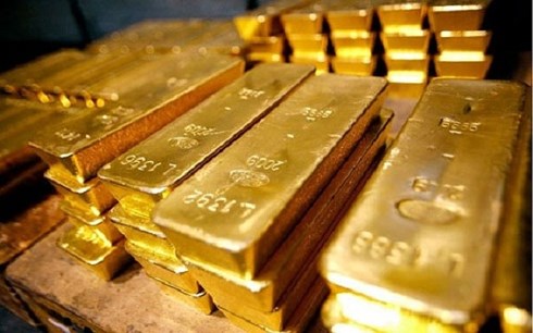 Giá vàng thế giới sụt giảm do đồng USD tiếp tục được hỗ trợ. (Ảnh: kt).