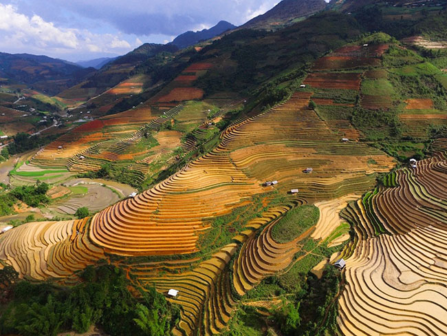 Việt Nam: Những cảnh quan thiên nhiên tuyệt đẹp của Việt Nam, bao gồm những cánh đồng ruộng bậc thang ở Sa Pa đã mang lại cho Việt Nam 1 vị trí trong top 20 của Rough Guides.