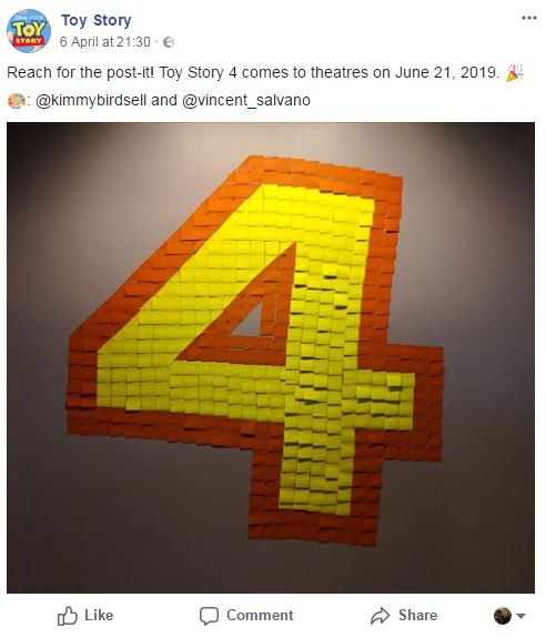  Trang Twitter của Pixar thông báo về lịch công chiếu 