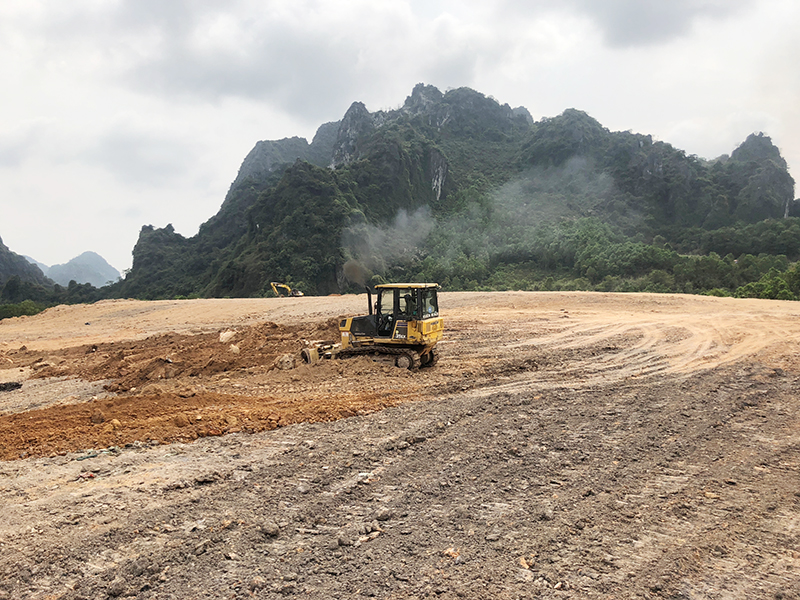 Dự án cải tạo, hoàn nguyên môi trường bãi rác Quang Hanh đang được đẩy nhanh tiến độ