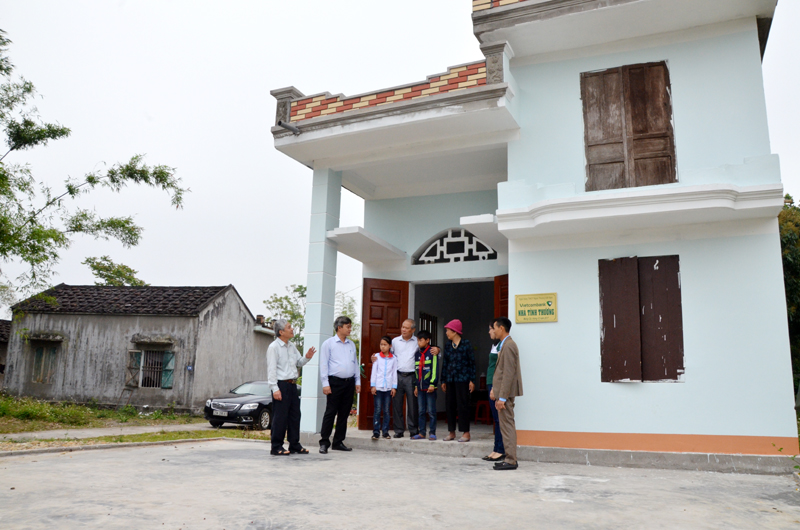 Ngôi nhà mới của 3 bà cháu em Phạm Văn Hải, thôn 3 xã Quảng Nghĩa, TP Móng Cái được xây dựng nhờ sự hỗ trợ của Vietcombank Móng Cái