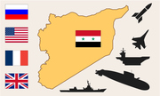 Bố phòng lực lượng của các bên trước cuộc không kích Syria