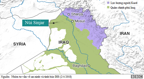 Gia đình Khalid đã chạy nạn từ núi Sinjar tới Sharya, khu tự trị của người Kurd ở miền bắc Iraq. Ảnh: BBC.