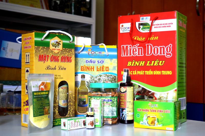 Một số sản phẩm OCOP đặc trưng của huyện Bình Liêu