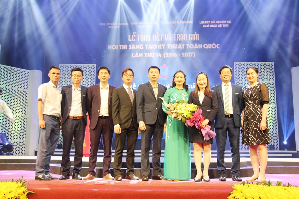  Đoàn tỉnh Quảng Ninh tham gia nhận giải thưởng tại Lễ tổng kết và trao giải Hội thi Sáng tạo kỹ thuật toàn quốc lần thứ 14 (2016 - 2017)