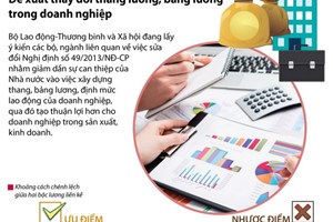 Đề xuất thay đổi thang lương, bảng lương trong doanh nghiệp