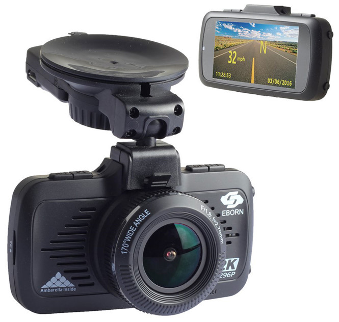 Góc nhìn rộng là ưu thế của chiếc camera hành trình từ Eborn. ẢNH: EBORN