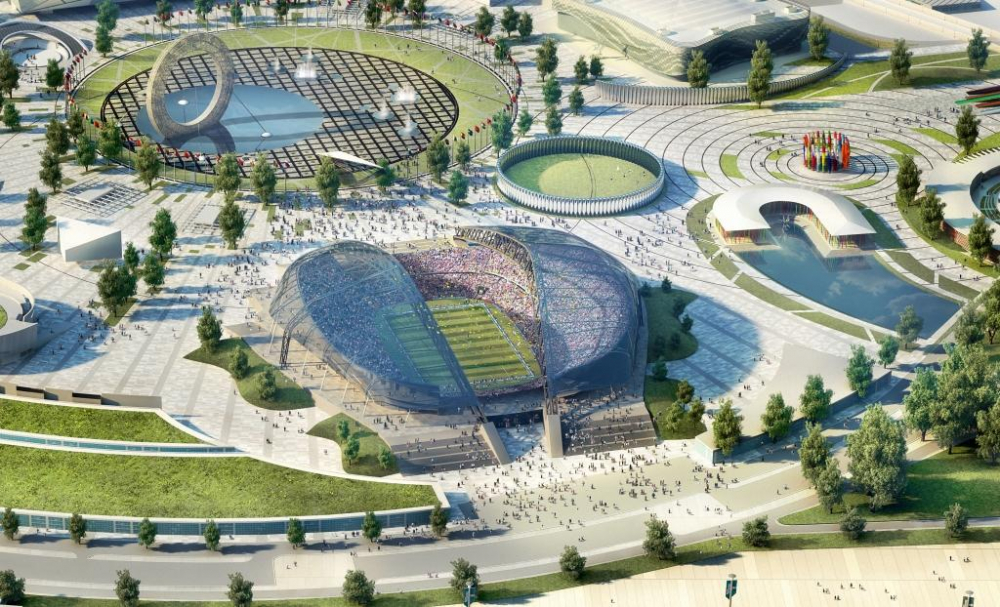 Sân Fisht Olympic nằm trong công viên Olympic Sochi từng là nơi diễn ra lễ khai mạc và bế mạc Thế vận hội mùa đông 2014. Ban đầu sân vận động có mái che kín, tuy nhiên sau đó một phần mái che được gỡ bỏ để đáp ứng tiêu chuẩn tổ chức các trận đấu của FIFA. Sân có sức chứa 45 ngàn người và sẽ tổ chức 6 trận đấu của World Cup.