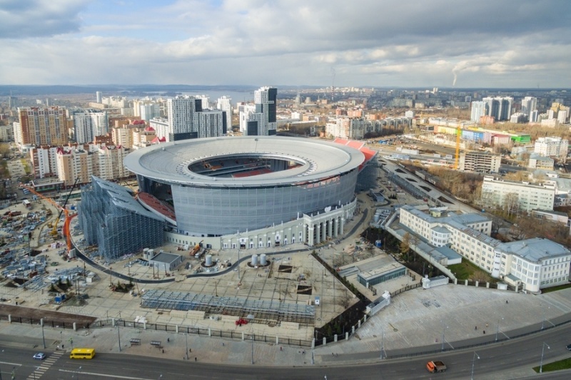 Sân Yekaterinburg là sân vận động duy nhất nằm ở phần lãnh thổ thuộc châu Á của nước Nga được tổ chức World Cup 2018.