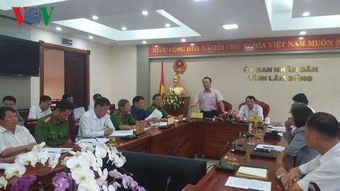 Ông Khuất Việt Hùng, Phó Chủ tịch Ủy ban An toàn giao thông quốc gia phát biểu tại buổi làm việc chiều nay 14/5.