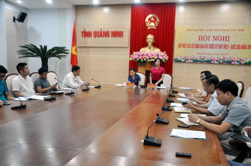 Đồng chí Vũ Thị Thu Thủy, Phó Chủ tịch UBND tỉnh phát biểu tại buổi gặp mặt