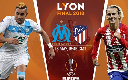 Trận chung kết Europa League giữa Marseille và Atletico vào lúc 1h45 ngày 17/5. (Ảnh: AP)