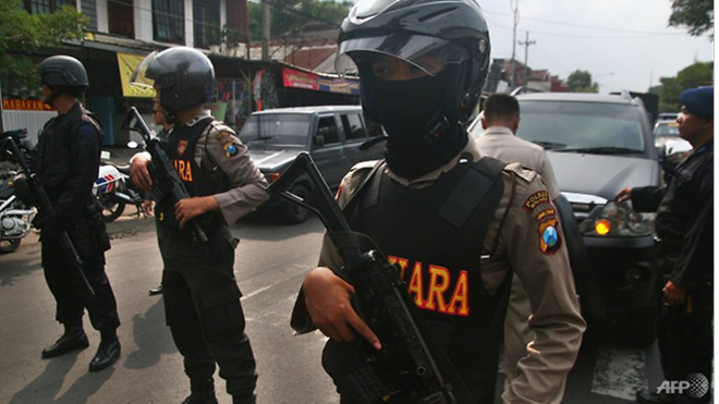 Lực lượng cảnh sát Indonesia. (Nguồn: AFP)