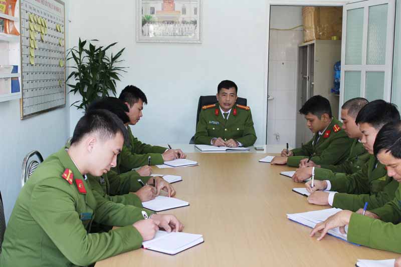 Công an huyện Đầm Hà tổ chức họp triển khai nhiệm vụ đảm bảo ANTT trên địa bàn.