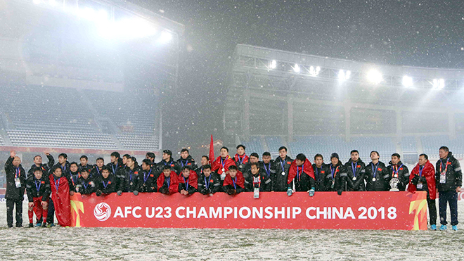 Ngôi á quân U23 châu Á tại Thường Châu đã chứng minh bóng đá trẻ Việt Nam đã phát triển rất cao trong khu vực. Ảnh: Tuấn Phong.