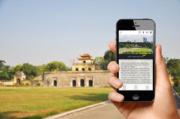 Ứng dụng trên điện thoại di động thuyết minh hướng dẫn tham quan tại khu di sản Hoàng thành Thăng Long