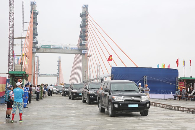 Bach Dang bridge connecting Hanoi-Hai Phong expressway and Quang Ninh province(Photo: baoquangninh.com.vn)
