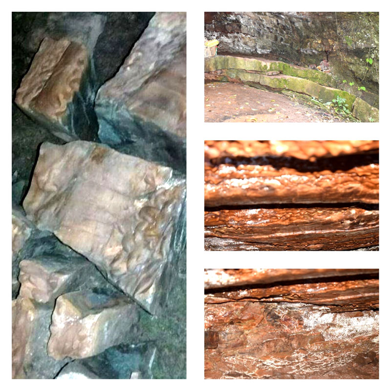 Những hóa thạch đá trong hang Rồng mang hình dáng loài bò sát khổng lồ