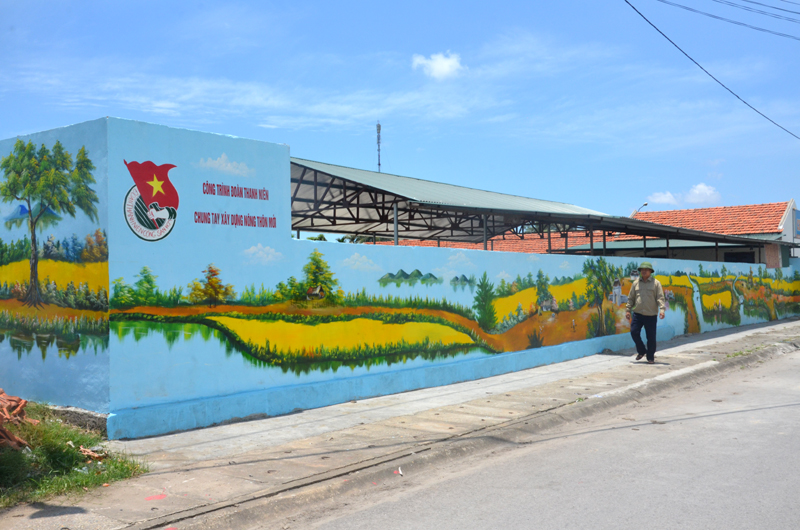 Tuyến đường nông thôn xanh kiểu mẫu của Đoàn Thanh niên xã Điền công, TP Uông Bí.