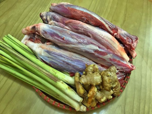 Bắp bò là thực phẩm rất quen thuộc của các bà nội trợ.