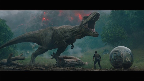 Một phân cảnh trong phim Thế giới khủng long: Vương quốc sụp đổ.