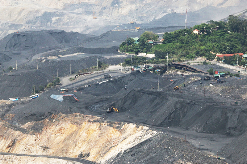 Công trường khai thác than của Công ty CP Than Đèo Nai.