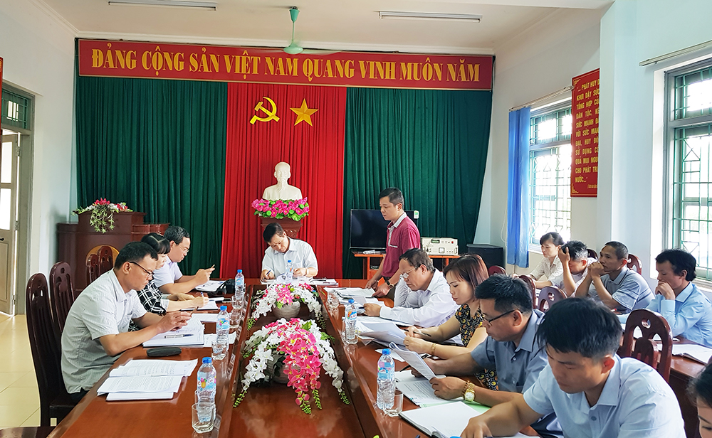 Ban Xây dựng nông thôn mới tỉnh làm viêc với xã Thanh Lâm (huyện Ba Chẽ) về chương trình xây dựng nông thôn mới.