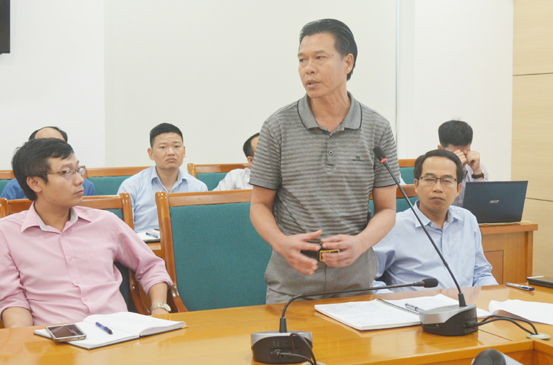 Chủ đầu tư KCN Việt Hưng, TP Hạ Long phát biểu tại buổi làm việc
