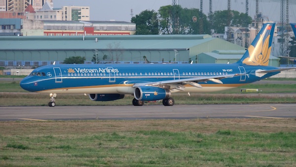 Máy bay Vietnam Airlines.