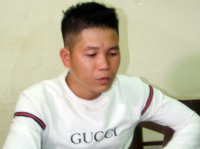 Nguyễn Quang Hưng khi bị bắt. Ảnh: CAND.