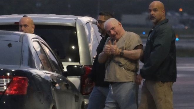 Cựu Tổng thống Panama Ricardo Martinelli bị dẫn độ từ Mỹ về quê nhà. (Nguồn: AFP)
