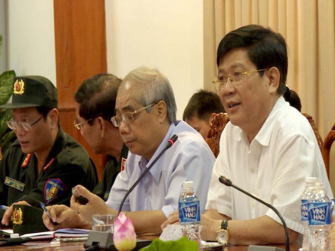 Bộ Công an đã làm việc với Thường trực Tỉnh ủy, UBND tỉnh và các lực lượng chức năng của tỉnh Bình Thuận để giải quyết tình hình.