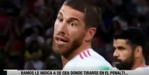 Ramos chỉ sai khiến De Gea thất bại trên chấm 11m trước Ronaldo