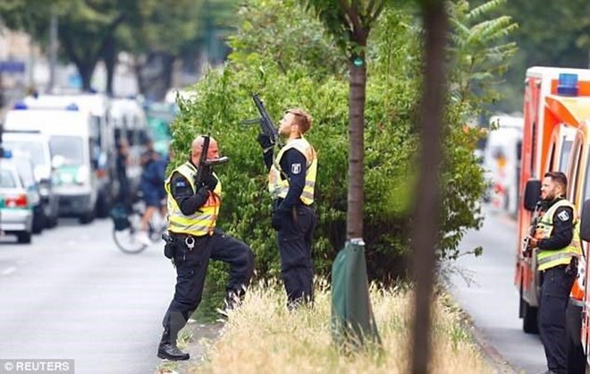Cảnh sát Đức. (Ảnh: Daily Mail/TTXVN)