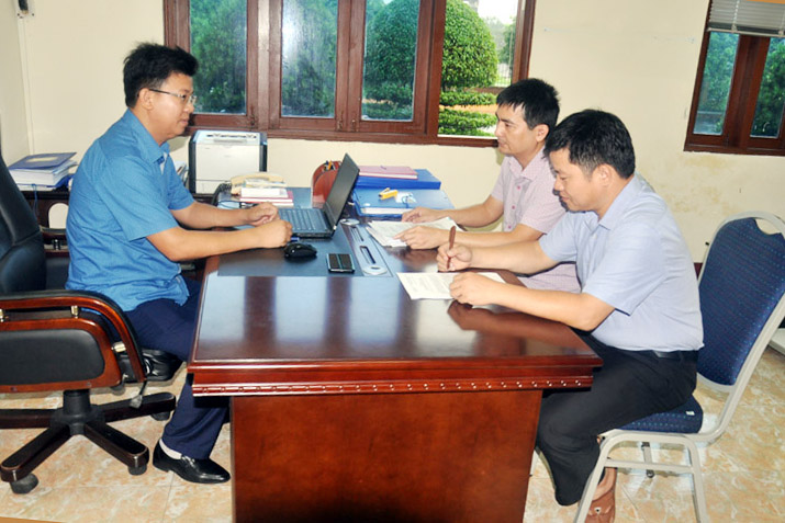 Lãnh đạo Cơ quan Kiểm tra – Thanh tra huyện Hải Hà bàn, thống nhất công tác kiểm tra, thanh tra 6 tháng cuối năm 2018