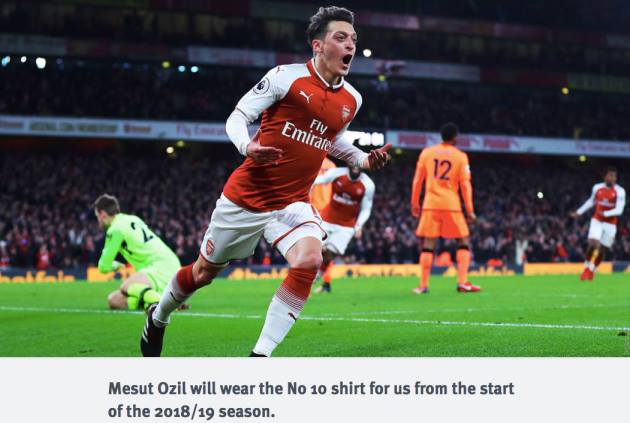  Hình ảnh từ trang chủ của Arsenal.
