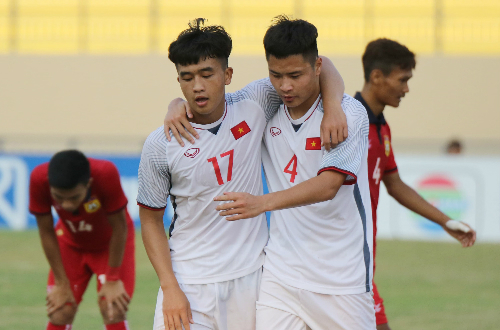 Thắng đậm trận thứ hai liên tiếp, U19 Việt Nam chạy đà tốt trước ở trận cầu mang tính quyết định ở vòng bảng, gặp chủ nhà Indonesia. Ảnh: Đoàn Huynh.