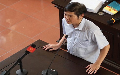 Ông Trần Văn Thắng tại phiên tòa sơ thẩm.
