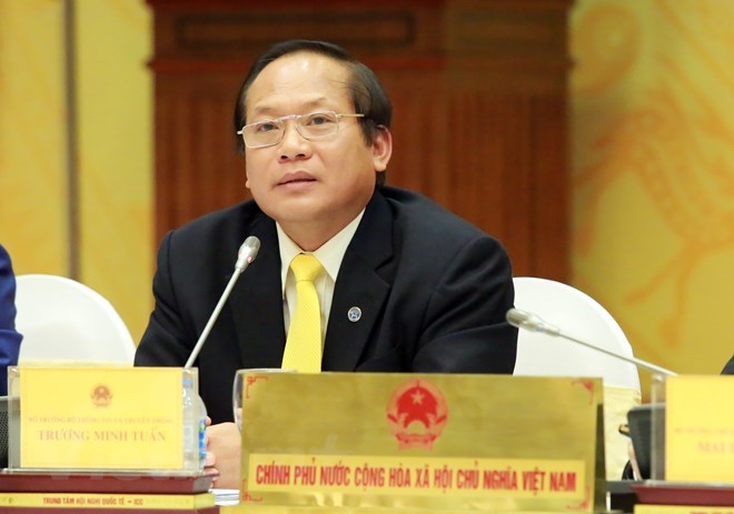 Ông Trương Minh Tuấn, Bộ trưởng Bộ Thông tin và Truyền thông. (Nguồn: Vietnam+)