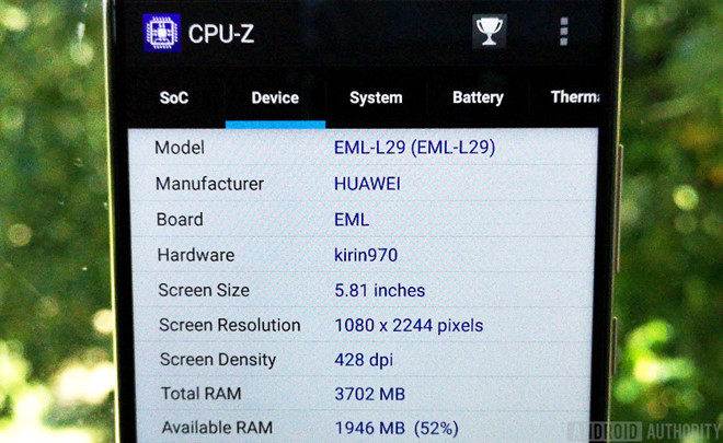 Ứng dụng CPU-Z trên Play Store giúp người dùng kiểm tra các thông số của thiết bị. Ảnh: Androidauthority.