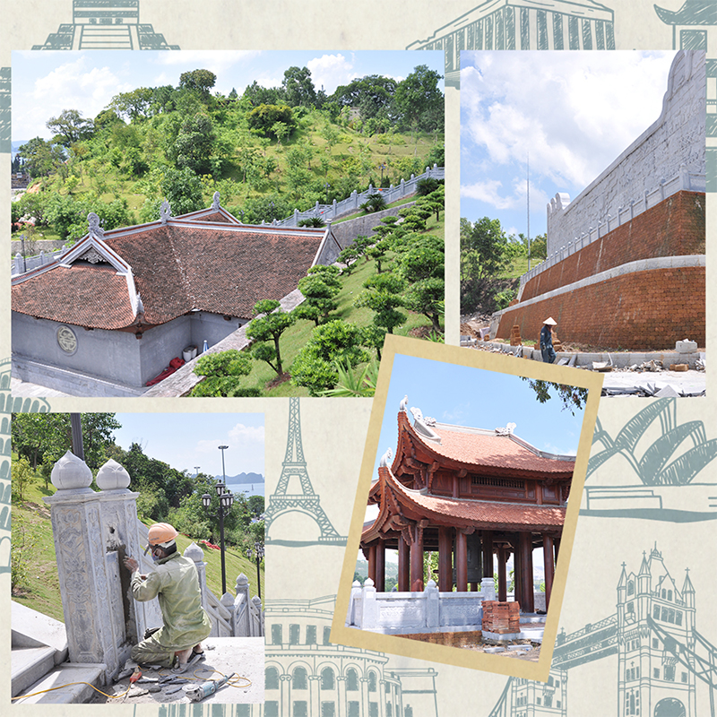 Nhiều hạng mục đã và đang được tiếp tục hoàn thiện tại khu di tích đền Cửa Ông (TP Cẩm Phả).