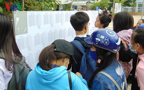 Thí sinh tỉnh Bạc Liêu tại kỳ thi THPT Quốc gia 2018.